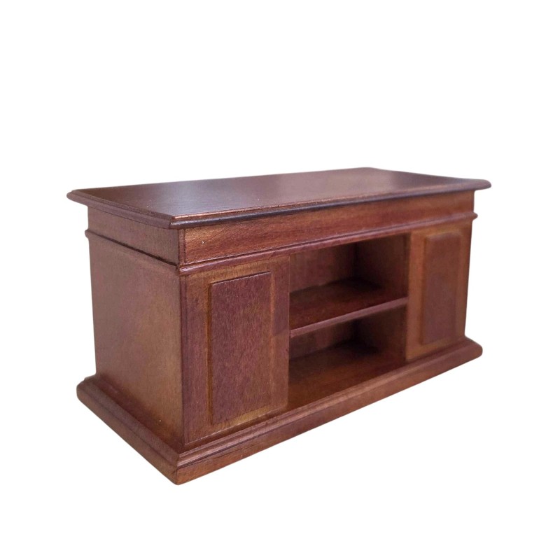 Dolls House Kneehole Desk Victorian Walnut Miniature Office Furniture Dolls House Kneehole Desk Victorian Walnut Miniature Office Furniture