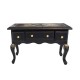 Dolls House Console Table Black & Gold Chinese Design Miniature Furniture 1:12