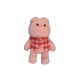 Dolls House Pink Pig in Red Waistcoat Flocked Toy Shop Store Nursery Accessory