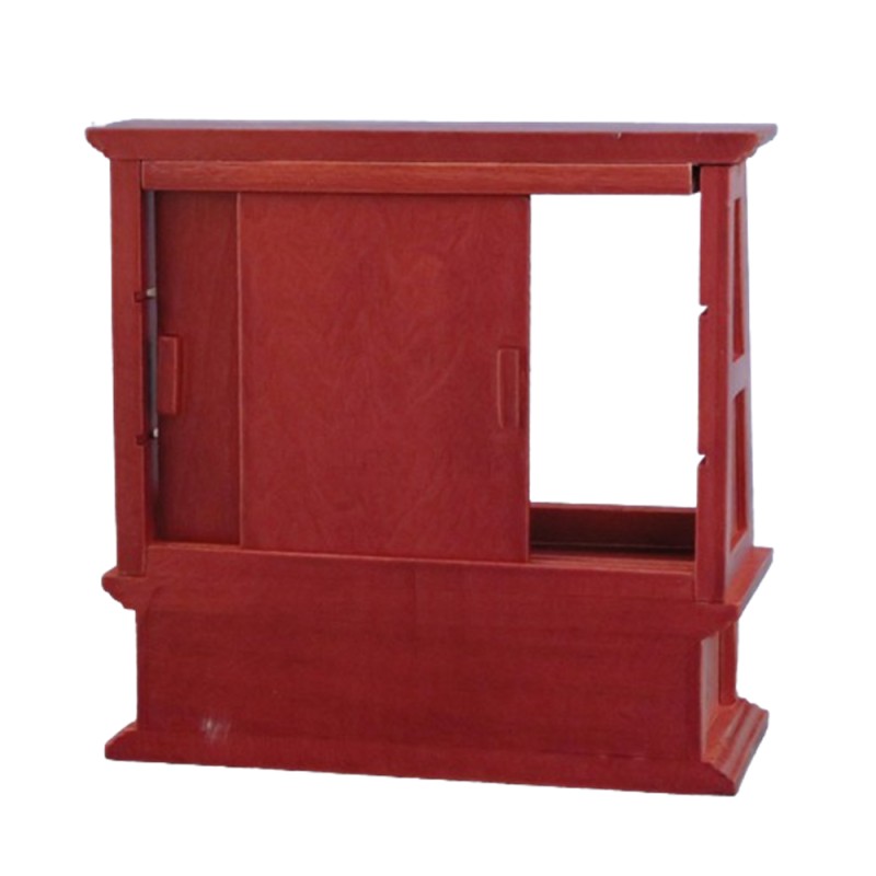 Dolls House Display Cabinet Case Mahogany Shop Fitting Store Furniture Miniature
