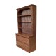Dolls House Oak Bookcase Dresser 2 Double Drawers Miniature Furniture 1:12 Scale