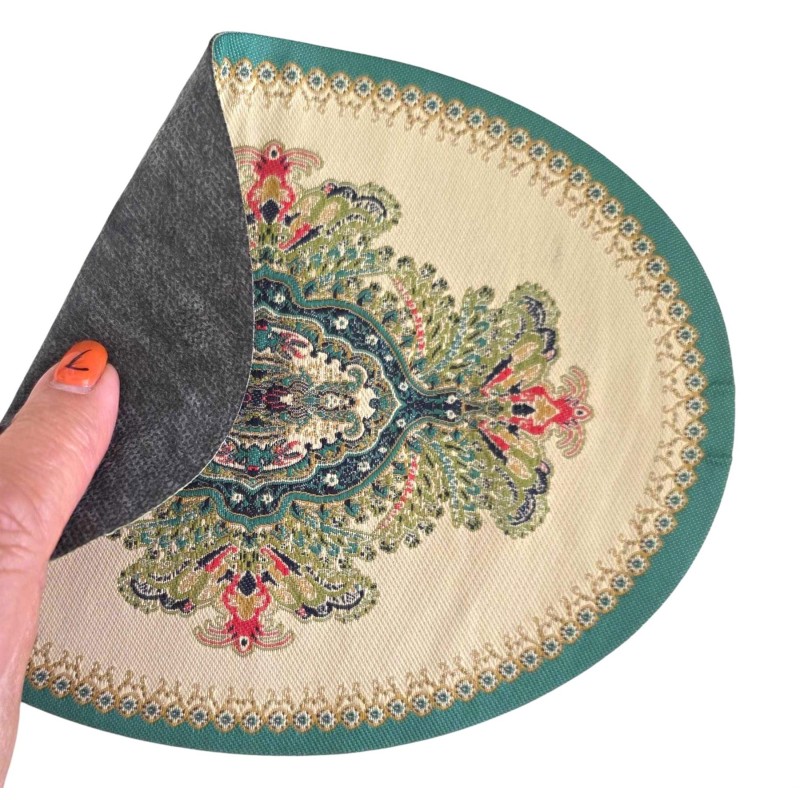 Dolls House Oval Rug Persian Vector Design Miniature 1:12 Carpet Med Dolls House Oval Rug Persian Vector Design Miniature 1:12 Carpet Med