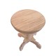 Dolls House Side Wine Table Round Unfinished Bare Wood Tripod 1:12 Dolls House Side Wine Table Round Unfinished Bare Wood Tripod 1:12