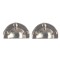 Dolls House Chrome Drawer Pulls Cup Cupboard Handles Miniature 1:12 Scale Pk 2