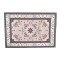 Dolls House Rug Traditional Dark Green Floral Rectangular Carpet Large