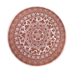 Dolls House Round Area Rug Circular Carpet Terracotta Boho Design Lge Dolls House Round Area Rug Circular Carpet Terracotta Boho Design Lge