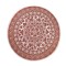 Dolls House Round Area Rug Circular Carpet Terracotta Boho Design Lge
