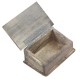 Dolls House Rustic Tool Box with Lid Miniature Garden Shed Work Accessory