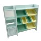 Dolls House Storage Cabinet Shelf Unit JBM Toy Room Nursery Furniture Blue 1:12