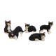 Dolls House 5 Black & White Cats Sitting Standing Lying 1:12 Scale Pets Dolls House 5 Black & White Cats Sitting Standing Lying 1:12 Scale Pets
