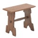 Dolls House Rustic High Bench Stool Seat Mexican Wooden Hall Cabin Furniture