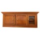 Dolls House Wall Cabinet Walnut Unit Kitchen Furniture Dolls House Wall Cabinet Walnut Unit Kitchen Furniture