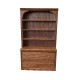 Dolls House Oak Bookcase Dresser 2 Double Drawers Miniature Furniture 1:12 Scale