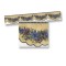 Dolls House Wallpaper Border Floral Beige Blue Scallop Miniature Print 1:12