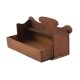Dolls House Rustic Bench with Storage Miniature Hall Furniture 1:12 Scale
