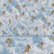 Dolls House Wallpaper Cherubs in the Clouds With Frieze Miniature Print 1:12