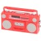 Dolls House Radio Cassette Player Red 1980's Accessory 1:12 Scale Non-Working