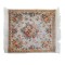 Dolls House French Floral Rug Apricot Jacquard Design Floor Accessory Medium