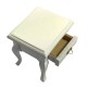 Dolls House Queen Ann Bedside Table Nightstand 1:12 White Bedroom Furniture