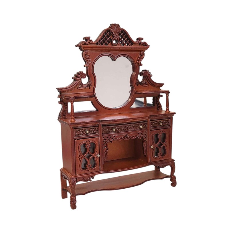 Dolls House Sideboard Dresser Walnut Victorian Platinum Dining Room Furniture