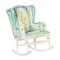 Dolls House Victorian Rocking Chair Blue White 1:24 1/2in JBM Nursery Furniture