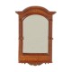 Dolls House Mirror Walnut Antique French 1:24 1/2in Scale JBM Bathroom Accessory