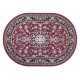 Dolls House Oval Rug Traditional Red Floral Miniature Carpet Large Dolls House Oval Rug Traditional Red Floral Miniature Carpet Large