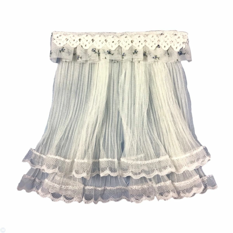 Dolls House Net Curtains Double Layer with Lace Pelmet 1:12 Window Accessory Dolls House Net Curtains Double Layer with Lace Pelmet 1:12 Window Accessory