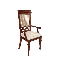 Dolls House Berger French Elbow Carver Chair JBM Walnut Dining Room Furniture