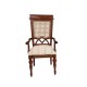 Dolls House Berger French Elbow Carver Chair JBM Walnut Dining Room Furniture
