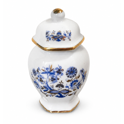 Dolls House Large Blue & Gold Vase Urn Miniature Reutter Porcelain Accessory Dolls House Large Blue & Gold Vase Urn Miniature Reutter Porcelain Accessory