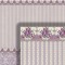 Dolls House Wallpaper Wainscot Lilac Mauve Pink 1/2in 1:24 Scale Miniature Print