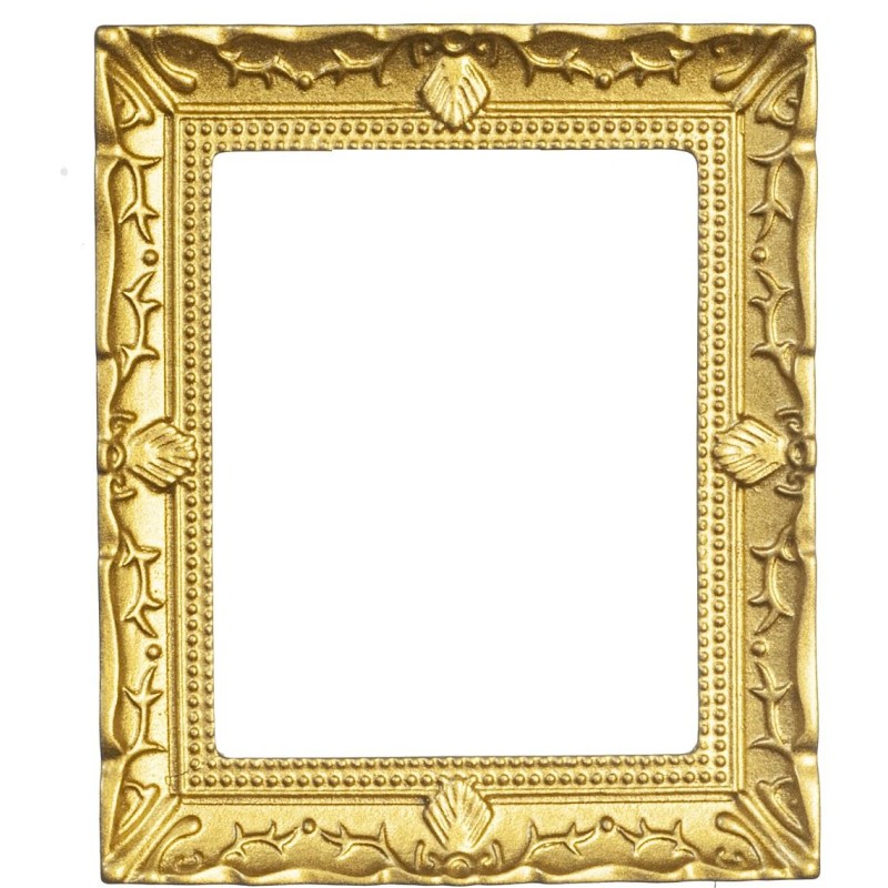Dolls House Gold Empty Picture Frame Miniature Painting Accessory 1:12 Lrg