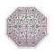 Dolls House Area Rug Traditional Octagonal Pink Floral Carpet Lge