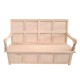 Dolls House Bench High Back Unfinished Bare Wood Medieval Settle Dolls House Bench High Back Unfinished Bare Wood Medieval Settle