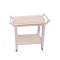 Dolls House Tea Trolley White Wood Drinks Cart Miniature Dining Room Furniture