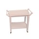 Dolls House Tea Trolley White Wood Drinks Cart Miniature Dining Room Furniture