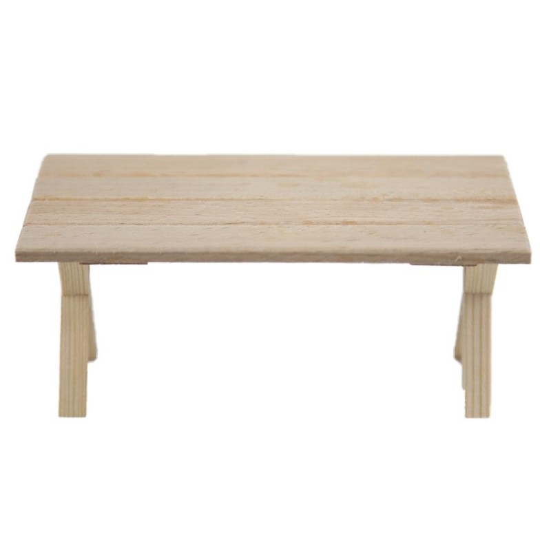Dolls House Table with Bare Wooden Legs Miniature Modern Dining Furniture Dolls House Table with Bare Wooden Legs Miniature Modern Dining Furniture