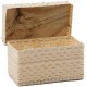 Dolls House Woven Storage Basket Straw Blanket Chest Trunk Bedroom Accessory