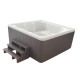 Dolls House Hot Tub Brown Square Miniature Garden Spa 1:12 Outdoor Furniture