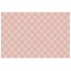 Dolls House Checkered Pink Area Rug Living Room Modern 1:12 Printed Card
