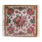 Dolls House French Floral Rug Woven Red Jacquard Design Floor Accessory Small
