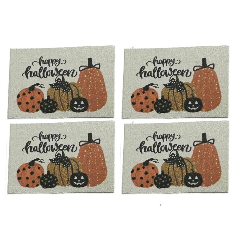 Dolls House Happy Halloween Placemats Table Mats Miniature Dining Room Accessory