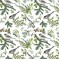 Dolls House Wallpaper Birds & Mistletoe Design