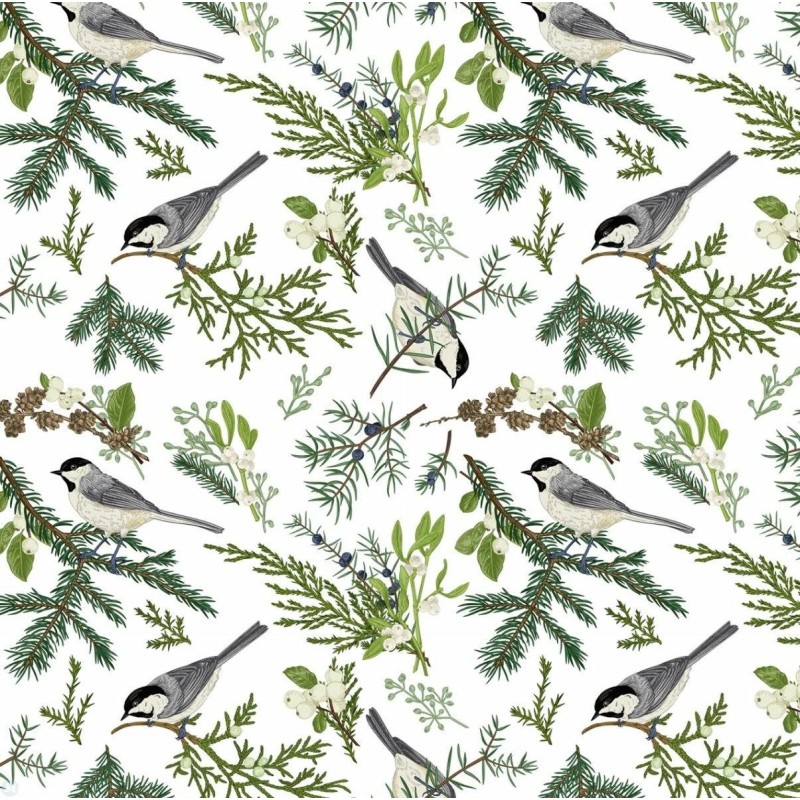 Dolls House Wallpaper Birds & Mistletoe Design Dolls House Wallpaper Birds & Mistletoe Design