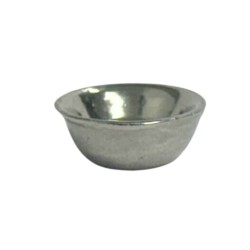 Basin for Ewer Pewter Bowl 1:24 1/2in Scale Dolls House Miniature Accessory