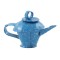 Dolls House Blue Spatterware Tea Kettle Teapot Coffee Pot Kitchen Accessory