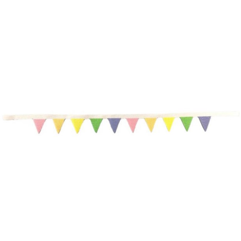 Dolls House Pastel Bunting Party Birthday Banner Garland Decoration Accessory