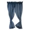 Dolls House Curtains Navy Blue Drapes Modern Miniature Window Accessory 1:12