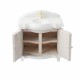 Dolls House Sink Basin Vanity Unit White Wood Bathroom Furniture Miniature 1:12